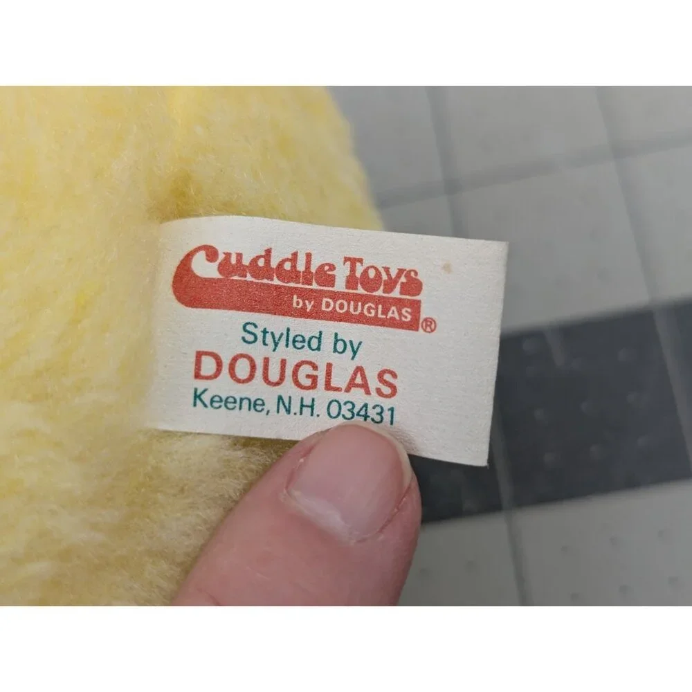 Douglas Cuddle Toys Yellow Duck Chick Plush Wind Up Musical 8 Inch Vintage‎